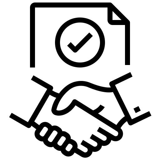 Custom cleaning proposal with 2 people shaking hands