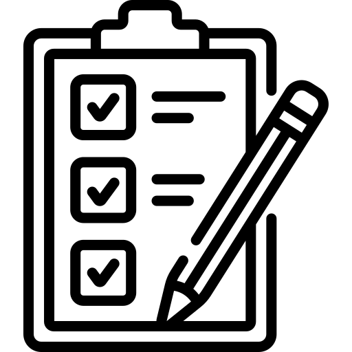 Icon of custom cleaning checklist for facility planning